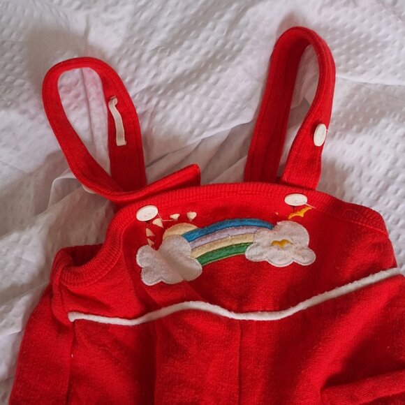 red jumper with clouds 0-6 months - Picture 4 of 8